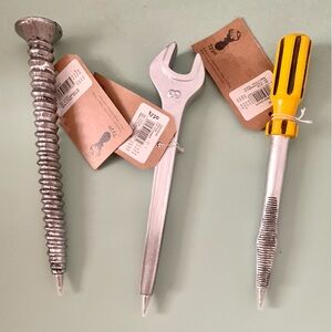 NWT Typo wrench, screwdriver and nail screw novelty pens (set if 3)